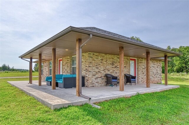 13086 240th, Blanchard, OK 73010 - view of patio featuring an outdoor hangout area