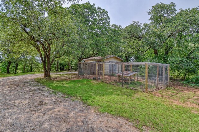 13086 240th, Blanchard, OK 73010 - view of green lawn featuring an outbuilding and exterior structure