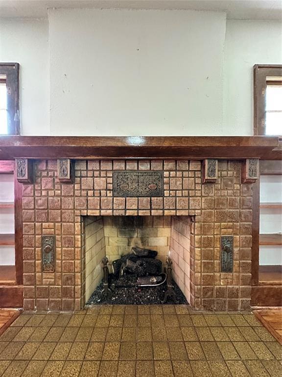 2001 NW 18th St, Oklahoma City, OK 73106 - detailed view of a brick fireplace