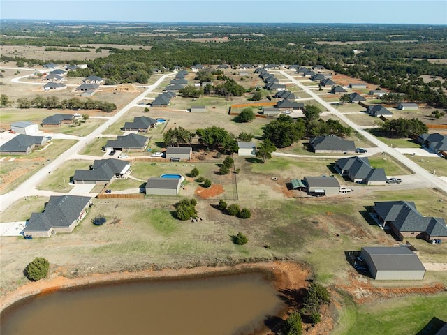 2515 Gallant Fox Ter, Guthrie, OK 73044 - aerial overview of property's location featuring a large body of water and nearby suburban area