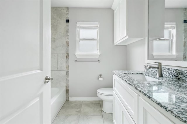 1513 Reid Pryor Rd, Norman, OK 73072 - bathroom with vanity, tile patterned floors, and bathing tub / shower combination