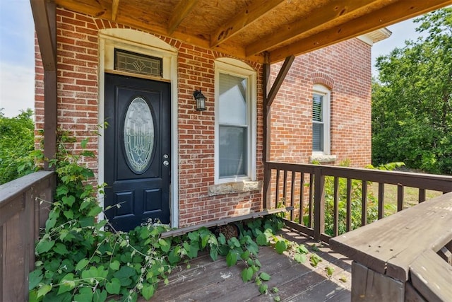 1901 E University Ave, Guthrie, OK 73044 - entrance to property with brick siding and a porch