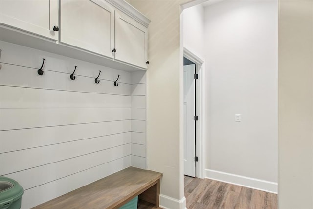 3154 Red Ridge Dr, Blanchard, OK 73010 - mudroom featuring baseboards and light wood-type flooring