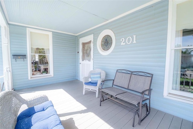 201 W 8th St, Chandler, OK 74834 - view of wooden terrace