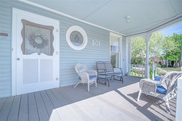 201 W 8th St, Chandler, OK 74834 - view of porch