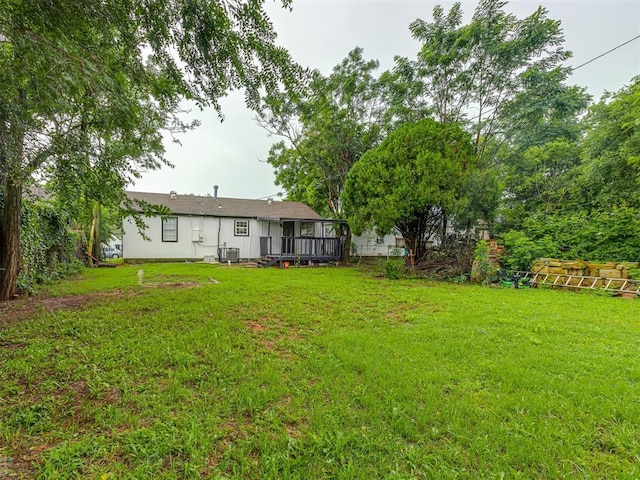 2417 SW 47th St, Oklahoma City, OK 73129 - view of green lawn featuring cooling unit