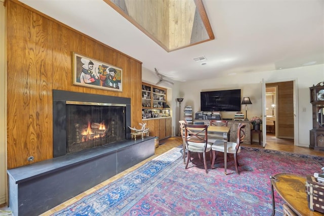 2917 W Pelham Dr, Oklahoma City, OK 73120 - living area with a tiled fireplace