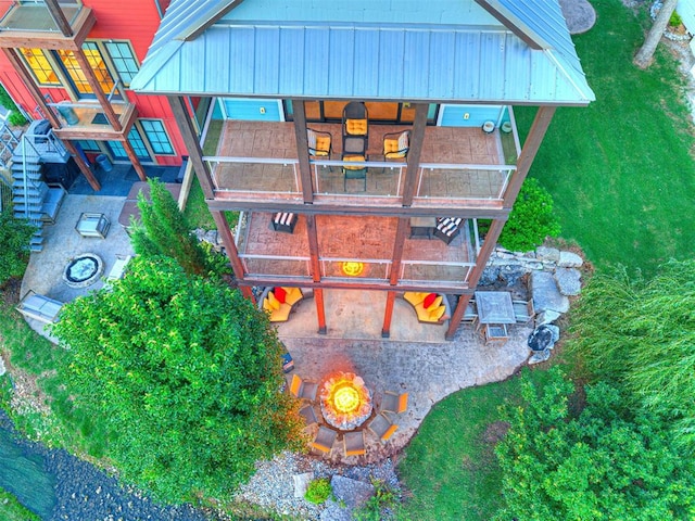 37271 S Cliff Crest Dr, Langley, OK 74301 - view from above of property