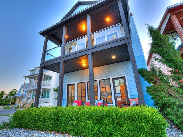 37271 S Cliff Crest Dr, Langley, OK 74301 - back of property with a balcony