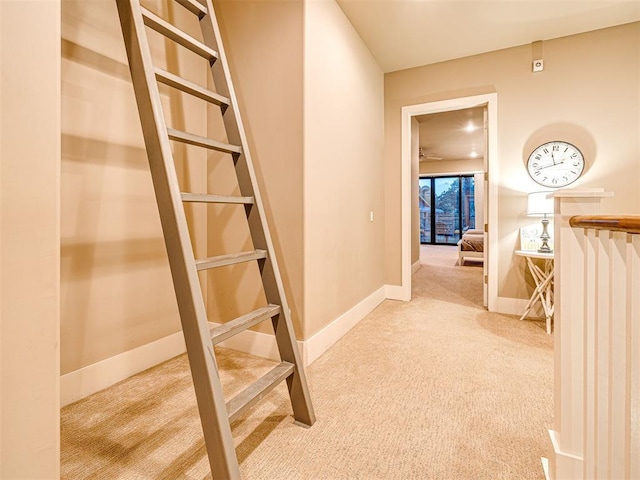 37271 S Cliff Crest Dr, Langley, OK 74301 - hall with carpet floors and baseboards