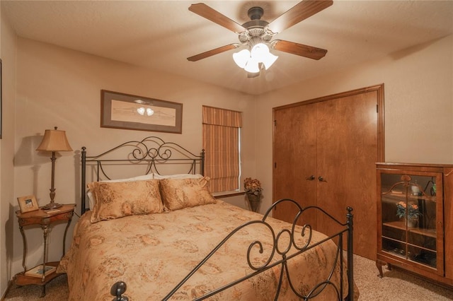 108 Raye Pl, Tuttle, OK 73089 - carpeted bedroom featuring a closet and ceiling fan
