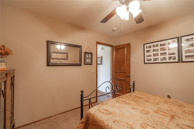 108 Raye Pl, Tuttle, OK 73089 - bedroom with carpet, ceiling fan, and baseboards