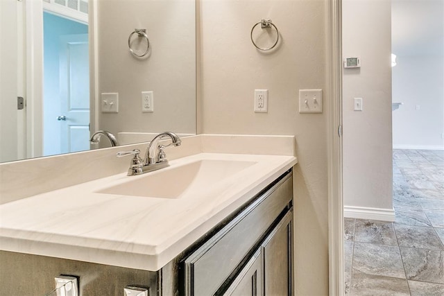 15108 Coldsun Dr, Oklahoma City, OK 73170 - bathroom featuring vanity and baseboards