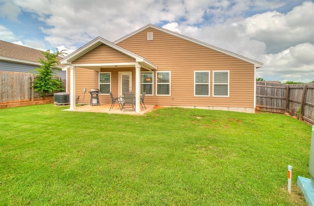 15108 Coldsun Dr, Oklahoma City, OK 73170 - back of house featuring a fenced backyard and a patio