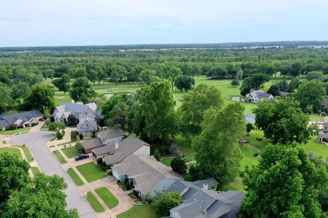 2804 Meadow Ave, Norman, OK 73072 - aerial view of property and surrounding area with nearby suburban area and a heavily wooded area