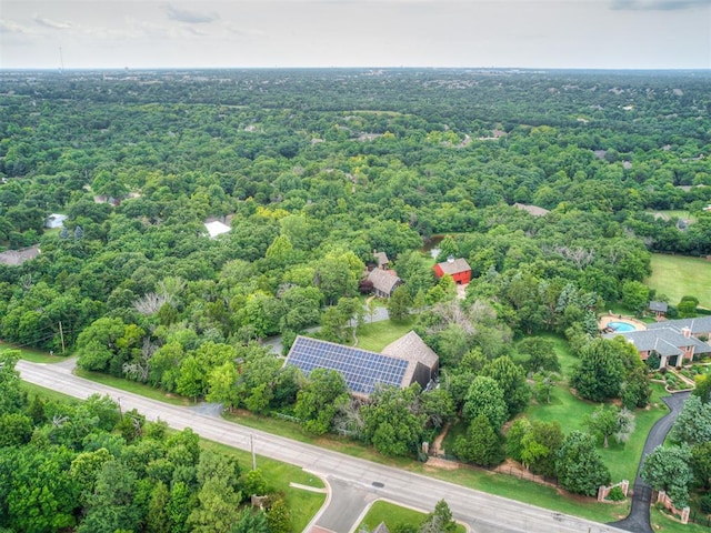 4005 NE 122nd St, Edmond, OK 73013 - aerial view of a heavily wooded area