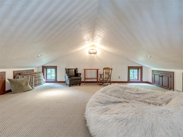 4005 NE 122nd St, Edmond, OK 73013 - carpeted bedroom with lofted ceiling