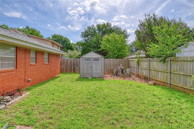 342 W Birch Dr, Mustang, OK 73064 - fenced backyard with a shed