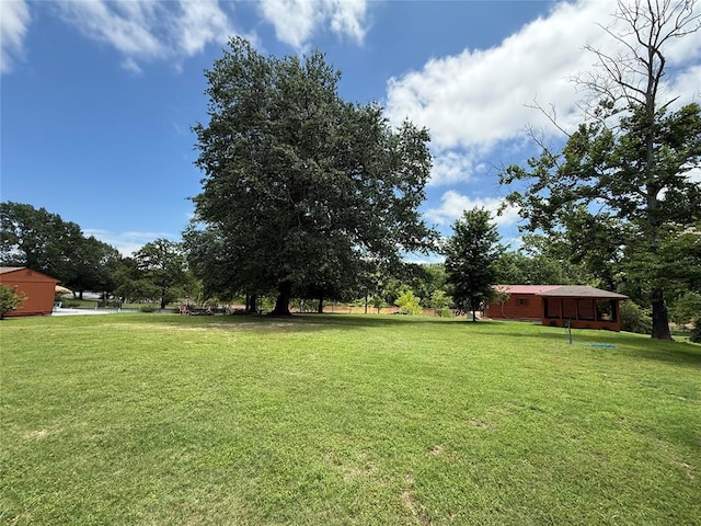 410052 E 1103rd Rd, Checotah, OK 74426 - view of grassy yard
