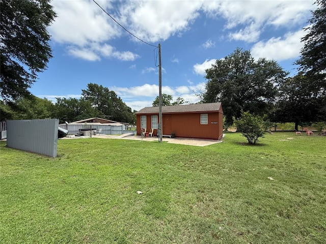 410052 E 1103rd Rd, Checotah, OK 74426 - rear view of house with a patio area