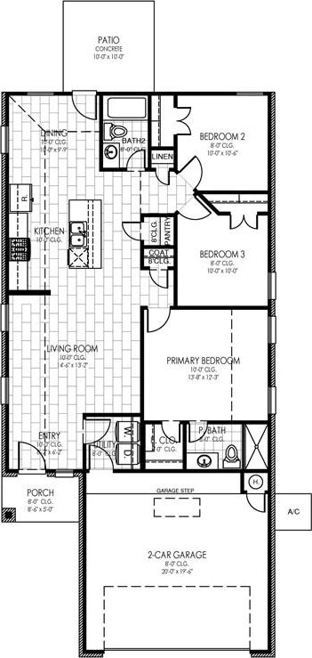 9205 SW 45th Ter, Oklahoma City, OK 73179 - floor plan / room layout