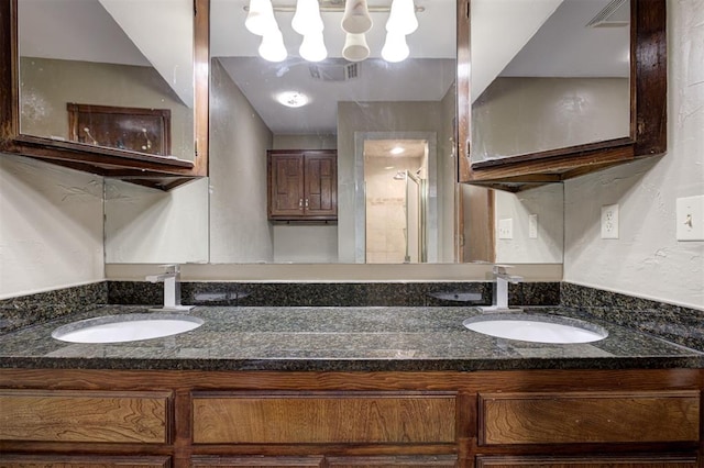 11129 E Thayer St, Midwest City, OK 73130 - full bathroom with double vanity