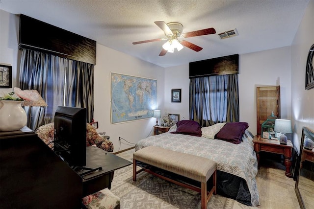 801 Bonnie Ave, Purcell, OK 73080 - carpeted bedroom featuring a ceiling fan