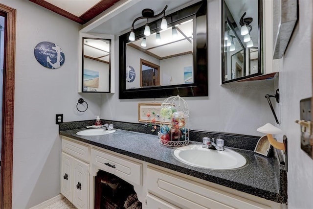 801 Bonnie Ave, Purcell, OK 73080 - bathroom featuring double vanity