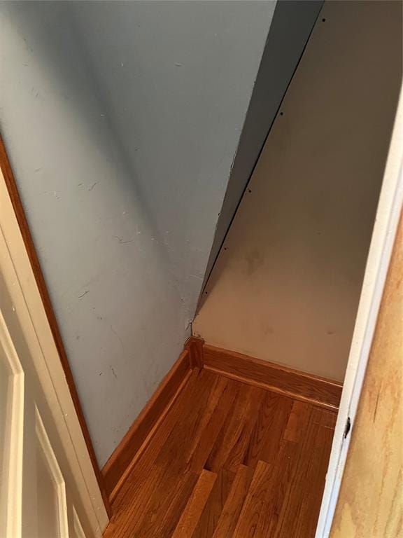 802 N Hudson St, Altus, OK 73521 - detailed view of wood finished floors and baseboards