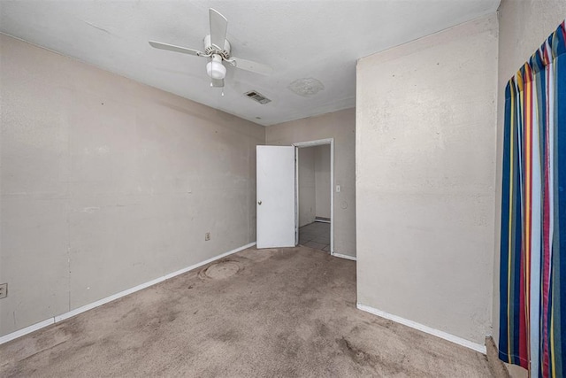 814 NW 48th St, Lawton, OK 73505 - unfurnished bedroom featuring carpet flooring, baseboards, and ceiling fan
