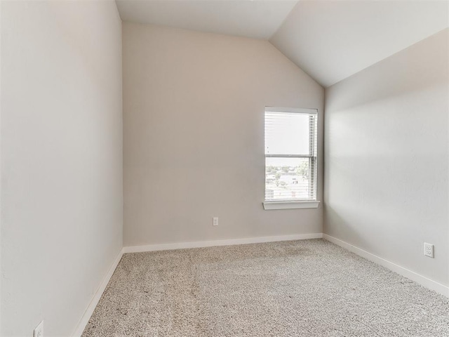 5512 Cheyenne Rd, Warr Acres, OK 73132 - empty room with vaulted ceiling and carpet floors