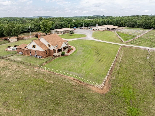 498 Big Horn Rd, Mcalester, OK 74501 - aerial view of sparsely populated area