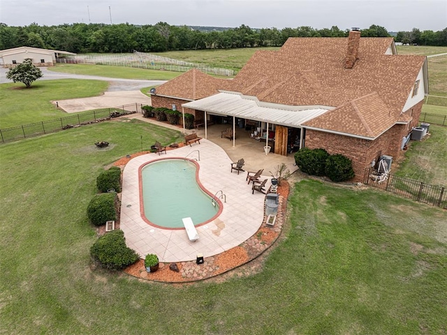 498 Big Horn Rd, Mcalester, OK 74501 - view of swimming pool with a patio and a fenced backyard