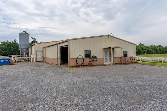 498 Big Horn Rd, Mcalester, OK 74501 - view of outbuilding with french doors