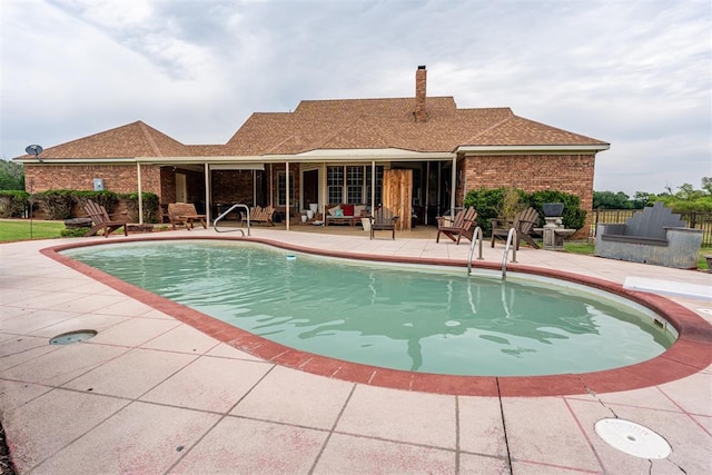 498 Big Horn Rd, Mcalester, OK 74501 - view of pool featuring a patio