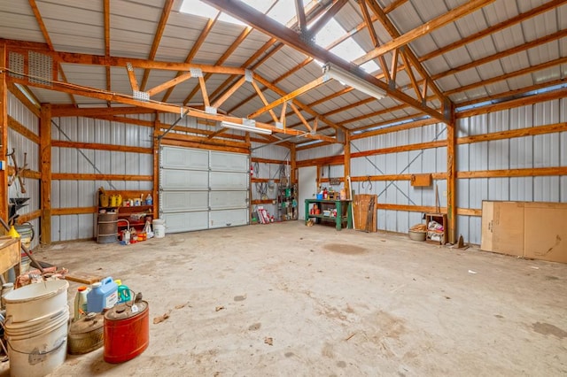 3860 Wake Forest Rd, Edmond, OK 73034 - garage with metal wall