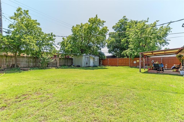 4912 NW 29th St, Oklahoma City, OK 73127 - fenced backyard with a shed
