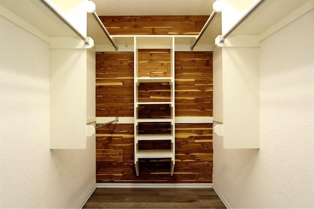 8113 Turtle Dove Dr, Oklahoma City, OK 73132 - walk in closet with wood finished floors