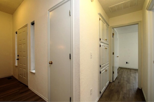 8113 Turtle Dove Dr, Oklahoma City, OK 73132 - corridor featuring dark wood finished floors