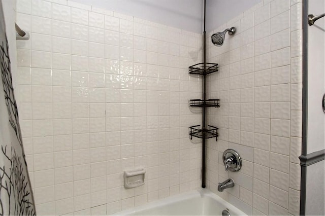 8113 Turtle Dove Dr, Oklahoma City, OK 73132 - full bath featuring shower / bath combo with shower curtain