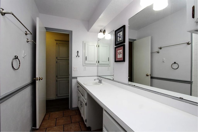 8113 Turtle Dove Dr, Oklahoma City, OK 73132 - full bath featuring vanity and tile patterned floors