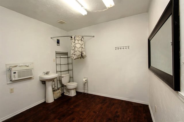 8113 Turtle Dove Dr, Oklahoma City, OK 73132 - bathroom with wood finished floors and a shower