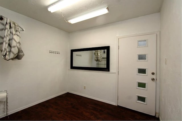 8113 Turtle Dove Dr, Oklahoma City, OK 73132 - spare room with dark wood-style flooring and baseboards