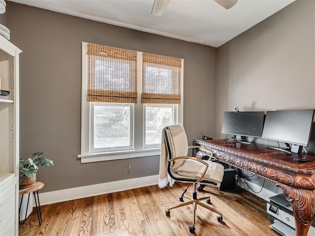 1616 NW 41st St, Oklahoma City, OK 73118 - office with wood finished floors and baseboards