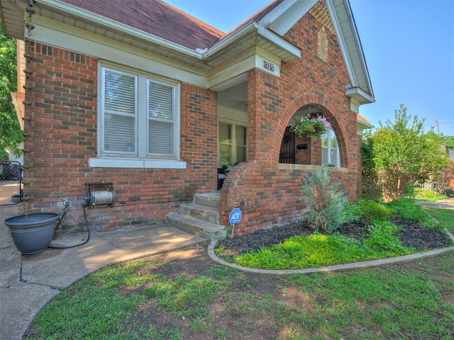 1616 NW 41st St, Oklahoma City, OK 73118 - view of home's exterior with brick siding and covered porch