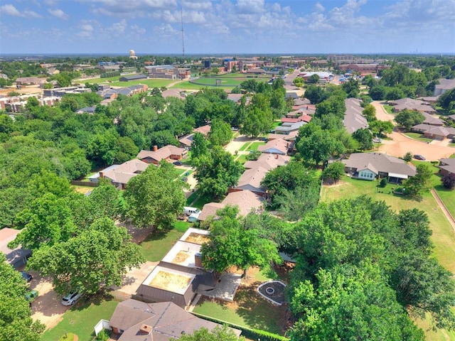 1117 Washington St, Edmond, OK 73034 - aerial overview of property's location featuring nearby suburban area