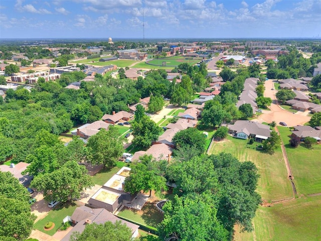 1117 Washington St, Edmond, OK 73034 - aerial overview of property's location featuring nearby suburban area