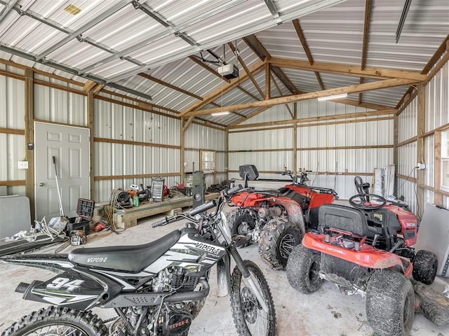 3 Antler Blvd, Mcloud, OK 74851 - garage with metal wall