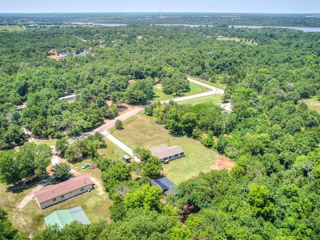 3 Antler Blvd, Mcloud, OK 74851 - bird's eye view of a forest