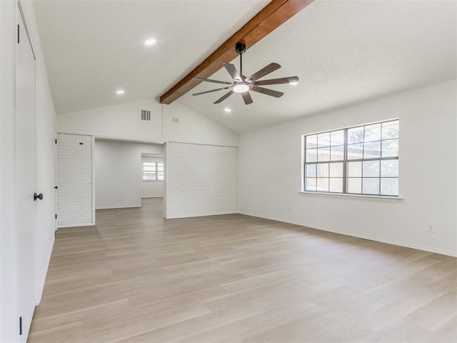 7017 S Miller Ave, Oklahoma City, OK 73159 - unfurnished room with a ceiling fan, light wood-style floors, and a textured ceiling